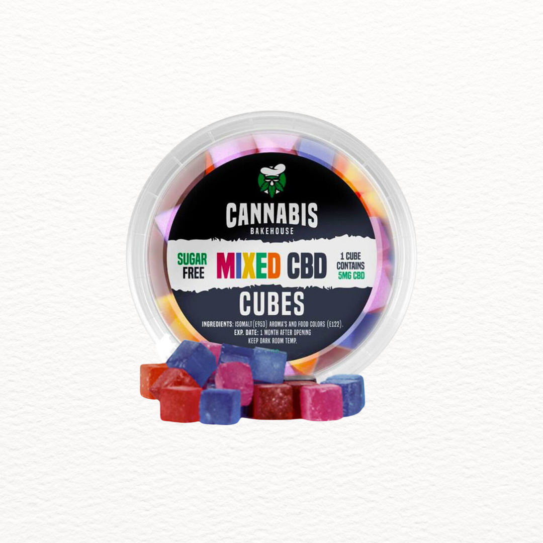Gominolas Cannabis Bakehouse Cubos de CBD - Mezcla, 30 g, 22 piezas x 5 mg de CBD